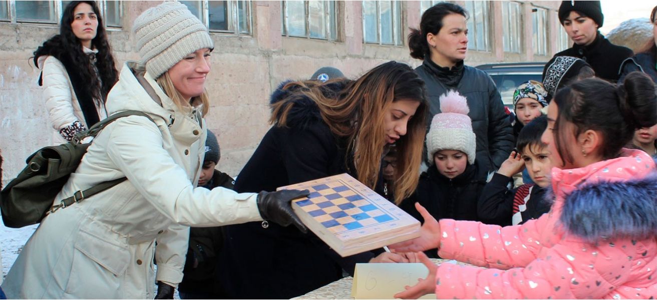 100 children received Christmas presents from their Santa’s from the U.S. Embassy Armenia